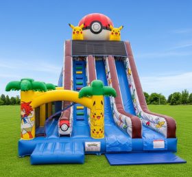 T8-8272 Escorregador Seco Inflável com Tema Pokémon