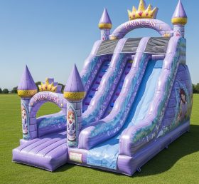 T8-8277 Escorregador Seco Inflável com Tema de Festas de Princesa