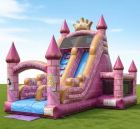 T8-8279 Escorregador Seco Inflável com Tema de Festas de Princesa