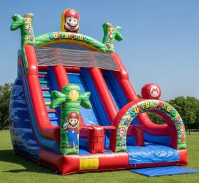 T8-8333 Escorregador Seco Inflável com Tema Super Mario
