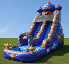 T8-8405 Escorrega Aquático Inflável com Tema de Aladdin