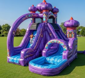 T8-8598 Escorrega Aquático Inflável com Tema Aladdin