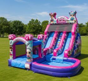 T8-8636 Tema L.O.L.SURPRISE Escorregador Aquático Inflável