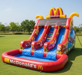 T8-8478 Escorregador Aquático Inflável com Tema Mcdonald