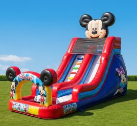 T8-8482 Escorrega Aquático Inflável com Tema Mickey & Minnie