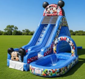 T8-8642 Escorrega Inflável com Tema Mickey & Minnie