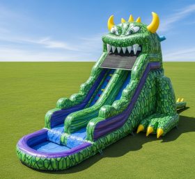 T8-8655 Escorrega Aquático Inflável com Tema de Monstro