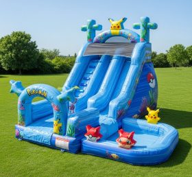 T8-8680 Escorregador Aquático Inflável com Tema Pokémon