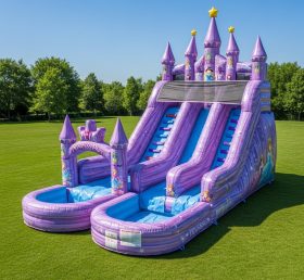 T8-8685 Escorrega Aquático Inflável com Tema de Festas de Princesa