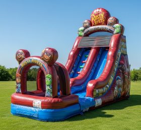 T8-8529 Escorrega Aquático Inflável com Tema Rusty Rivets