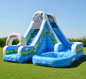 T8-8698 Escorrega Aquático Insuflável com Tema Snoopy