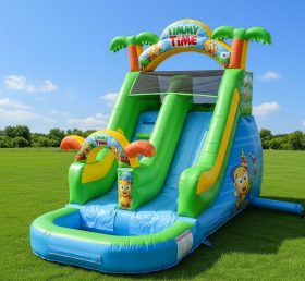 T8-8565 Escorrega Aquático Insuflável com Tema Timmy Time