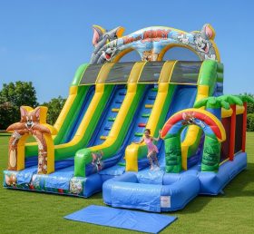 T8-8570 Escorregador Aquático Inflável com Tema Tom e Jerry