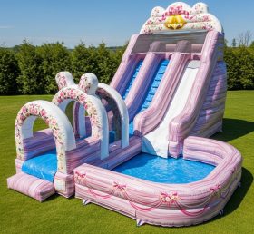 T8-8580 Escorregador Aquático Inflável com Tema de Casamento