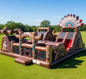 T6-6137 Playground Inflável Indígena Americano