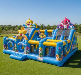 T6-6141 Parque Infantil Inflável Baby Shark