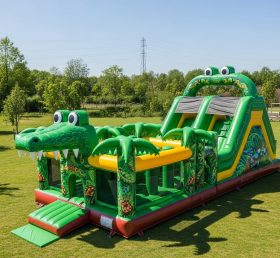 T7-3610 Curso de Obstáculos Inflável de Crocodilo