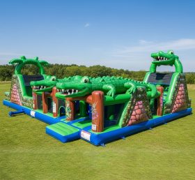 T6-6159 Parque Infantil Inflável Crocodilo