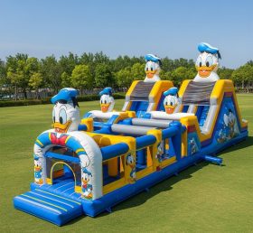 T7-3613 Curso de Obstáculos Inflável do Pato Donald
