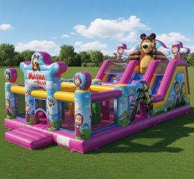 T6-6183 Parque Infantil Insuflável Masha e o Urso