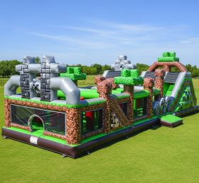T7-3636 Curso de Obstáculos Inflável Minecraft