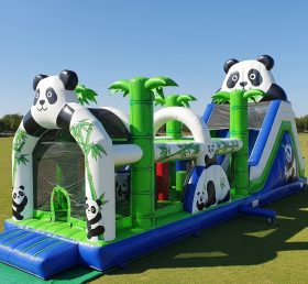 T7-3647 Curso de Obstáculos Inflável Panda