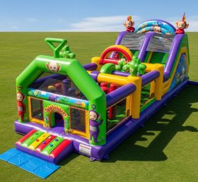 T7-3672 Curso de Obstáculos Inflável dos Teletubbies
