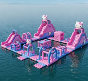 S212 Parque Aquático Inflável Tema Hello Kitty