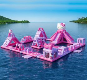 S214 Parque Aquático Inflável com Tema Hello Kitty