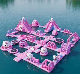 S216 Parque Aquático Inflável com Tema Hello Kitty