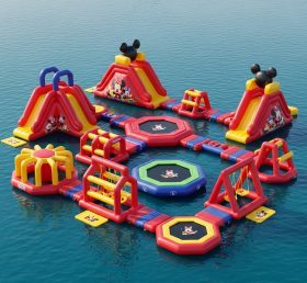 S224 Parque Aquático Inflável com Tema Mickey & Minnie