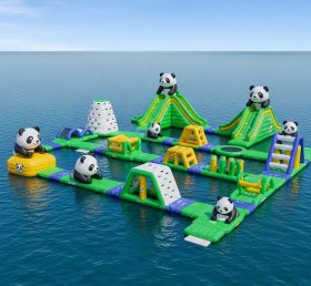 S236 Parque Aquático Inflável com Tema de Panda