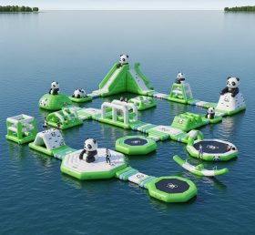 S237 Parque Aquático Inflável com Tema de Panda