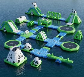 S239 Parque Aquático Inflável com Tema de Panda