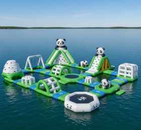 S240 Parque Aquático Inflável Tema Panda