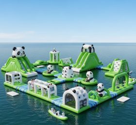 S241 Parque Aquático Inflável com Tema de Panda