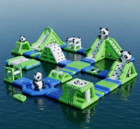 S242 Parque Aquático Inflável com Tema de Panda