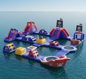 S248 Parque Aquático Inflável com Tema de Piratas