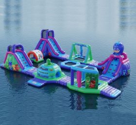 S249 Parque Aquático Inflável Tema Pj Masks