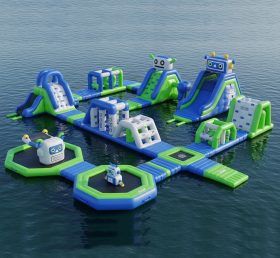 S256 Parque Aquático Inflável com Tema de Robô