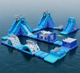 S260 Parque Aquático Inflável com Tema de Tubarão