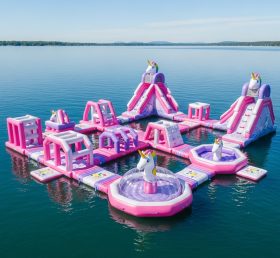S283 Parque Aquático Inflável Tema Unicórnio