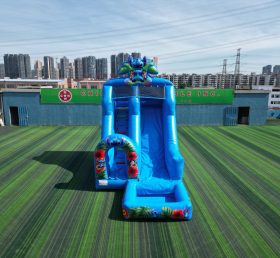 T8-8466B Escorrega Aquático Inflável Lilo & Stitch com Piscina de Borrifos