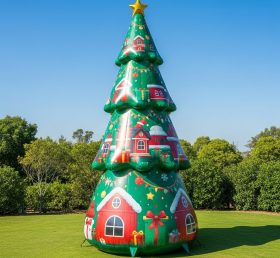 C1-617 Grande Árvore Inflável de Natal para Decorações e Eventos Festivos