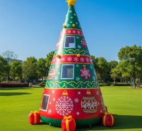 C1-618 Inflável de Árvore de Natal para Eventos e Promoções de Fim de Ano