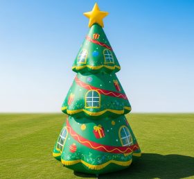 C1-627 Árvore de Natal Inflável para Eventos Festivos e Decoração de Férias