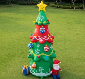 C1-638 Árvore de Natal Inflável para Promoções e Eventos de Fim de Ano