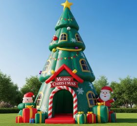 C1-643 Árvore de Natal Inflável para Eventos e Celebrações de Fim de Ano