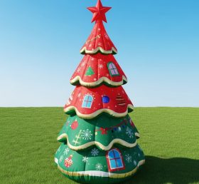 C1-648 Árvore de Natal Inflável para Promoções e Eventos de Fim de Ano