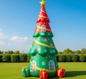 C1-654 Árvore de Natal Inflável para Promoções e Decorações de Fim de Ano